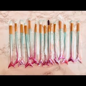 15 pcs Mermaid Makeup Brush Set